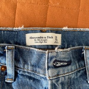 Abercrombie and Fitch 90s straight ultra hi rise
